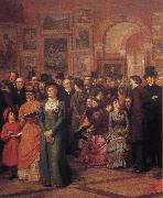 William Powell Frith The Private View of the Royal Academy oil painting on canvas